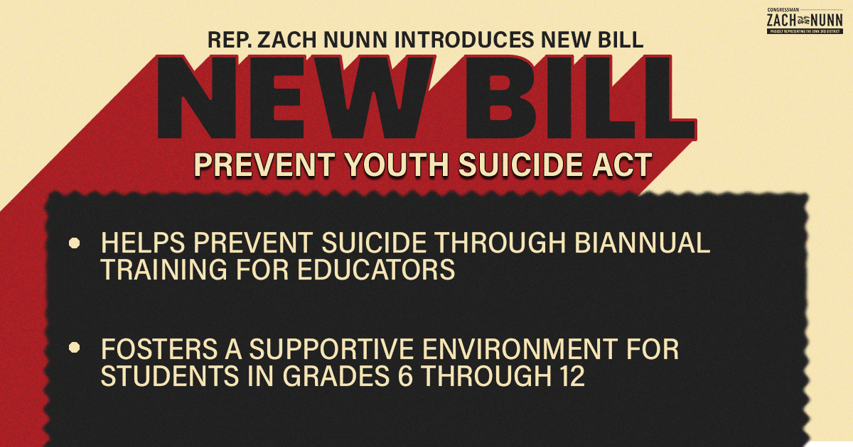 New Bill Prevent Youth Suicide