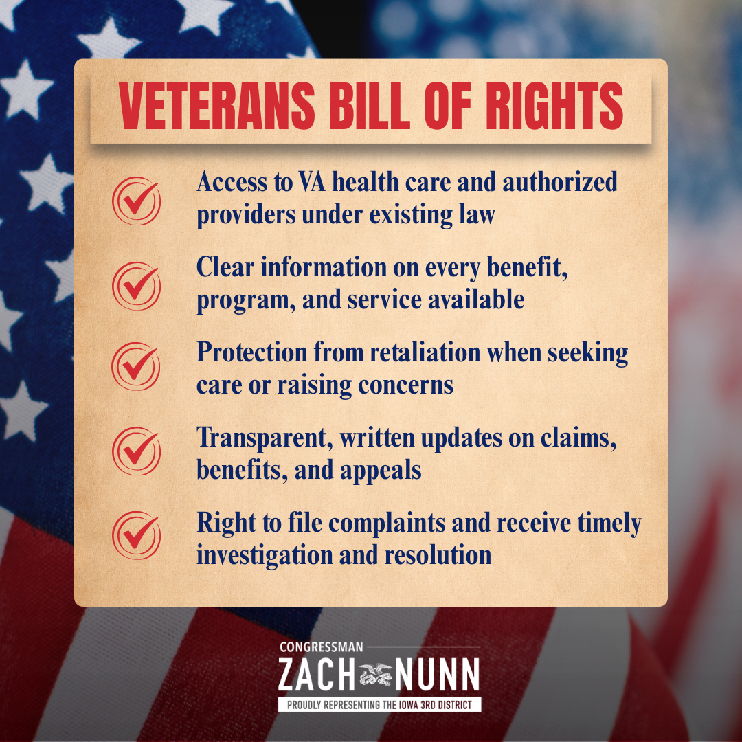 Va. Bill Example 🇺🇸 Delivering Answers for Veterans - Congressman Zach Nunn